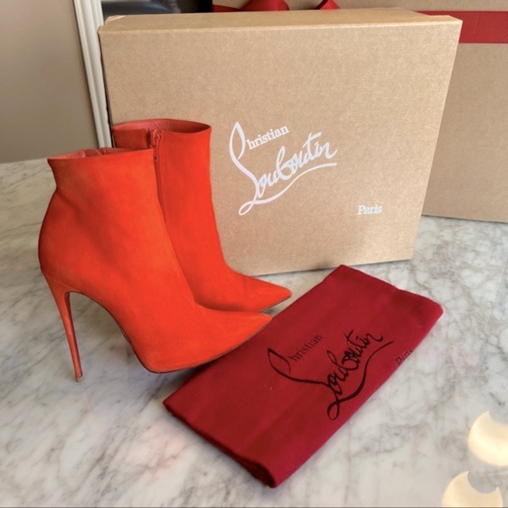 🔥Rare🔥Christian Louboutin 🔥So Kate Ankle Booties Papaya